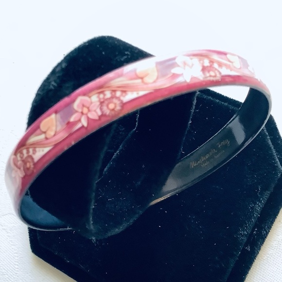 Vintage Michaela Frey Pink Enamel Bracelet - Picture 3 of 8